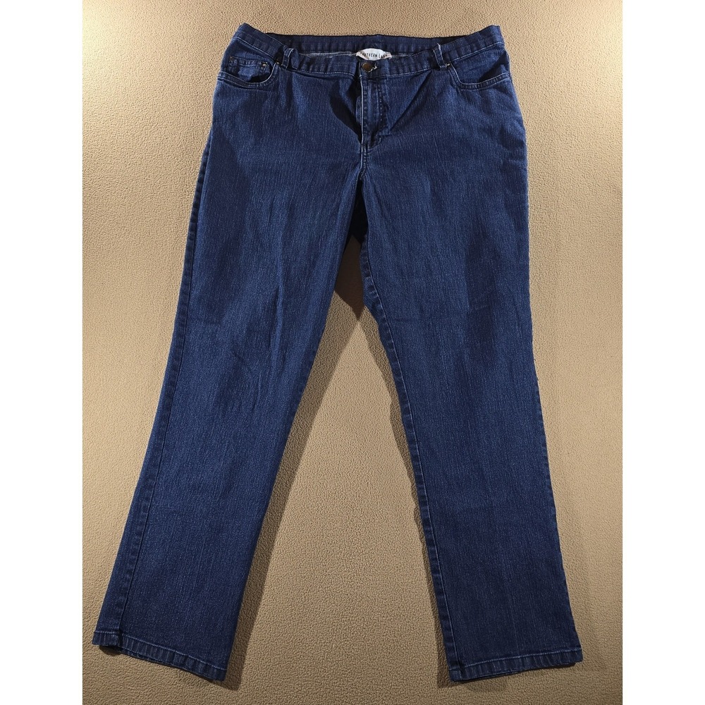Southern Lady Straight Leg Dark Wash Jeans Size 16‎